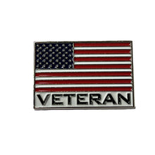 Load image into Gallery viewer, VETERAN American Flag Lapel Pin
