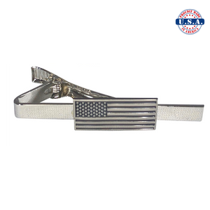 Subdued American Flag Tie Clip