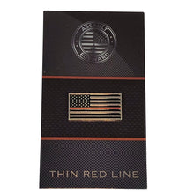 Load image into Gallery viewer, Thin Red Line Lapel Pin