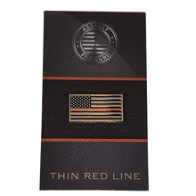 Load image into Gallery viewer, Thin Red Line Lapel Pin