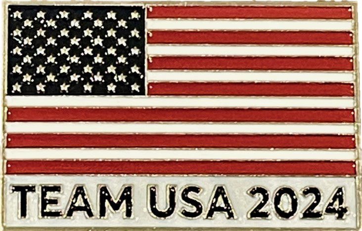 Team USA 2024 American Flag Summer Olympics Pin USA Made Veteran Owned ...