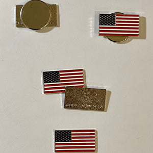 American Flag Lapel Pin - Magnetic Backing