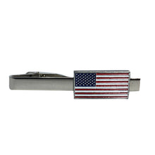Load image into Gallery viewer, American Flag Set (Lapel Pin, Cufflinks, Tie Clip)