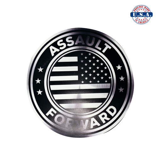 Assault Forward logo magnet, round 4.5