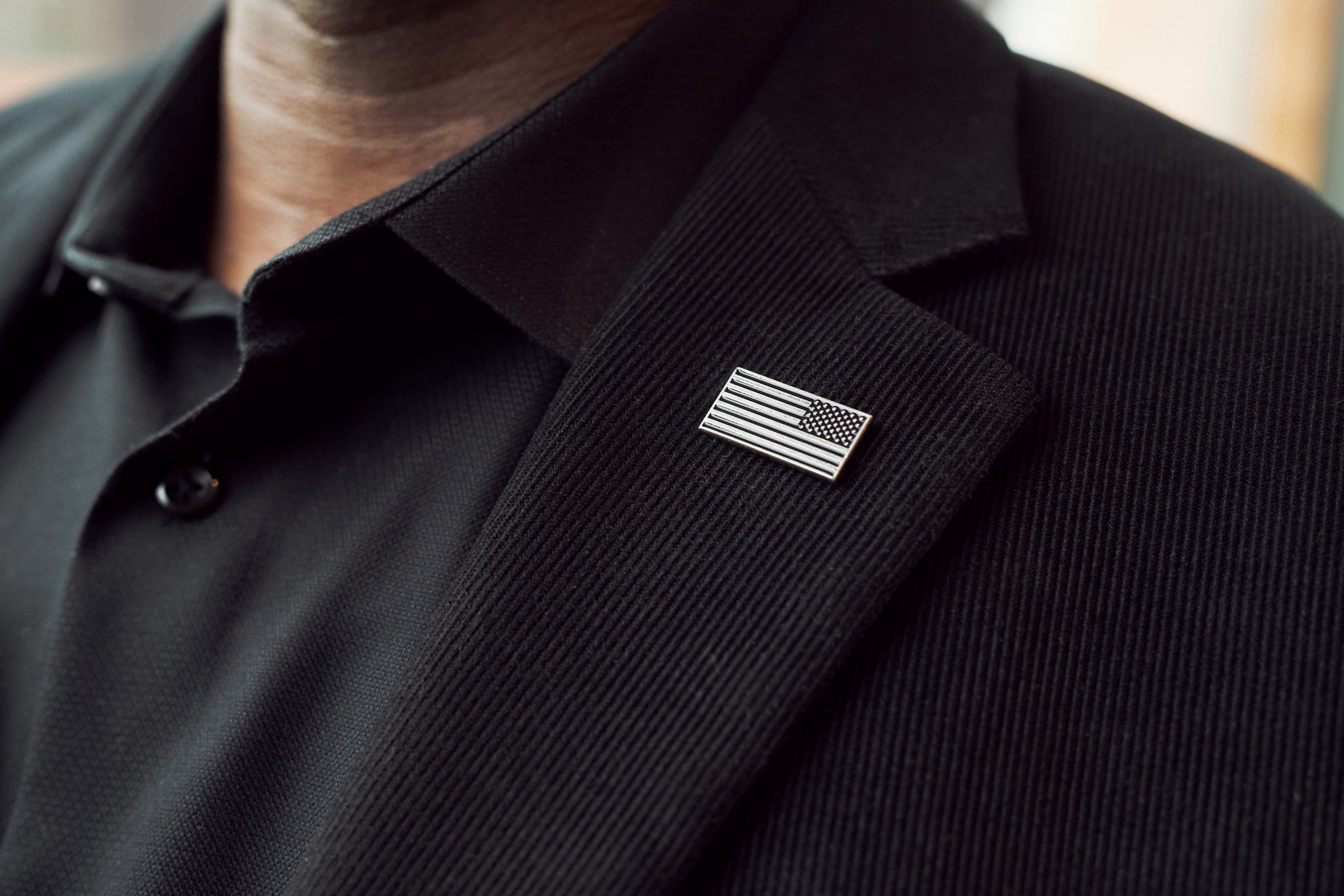 Lapel Pin Reverse Reverse Subdued American Flag Lapel Pin | Assault Forward