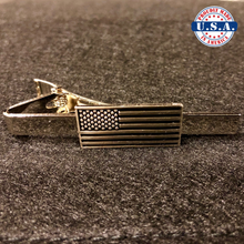 Load image into Gallery viewer, Subdued American Flag Set (Lapel Pin, CuffLinks, Tie Clip)