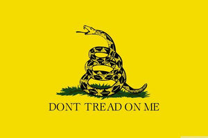 Don't Tread on Me Yellow Gadsden Flag
